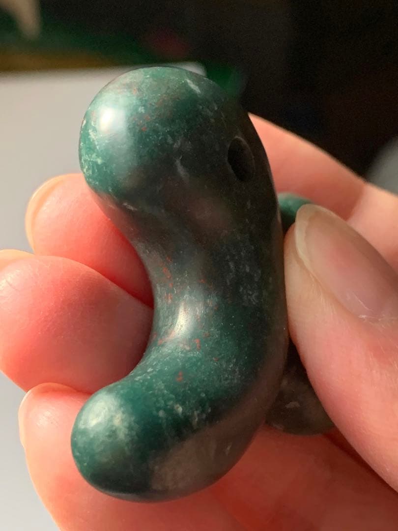 古墳期 出土 出雲石勾玉 碧玉 縄文時代 弥生 石器 土器 翡翠勾玉 根付