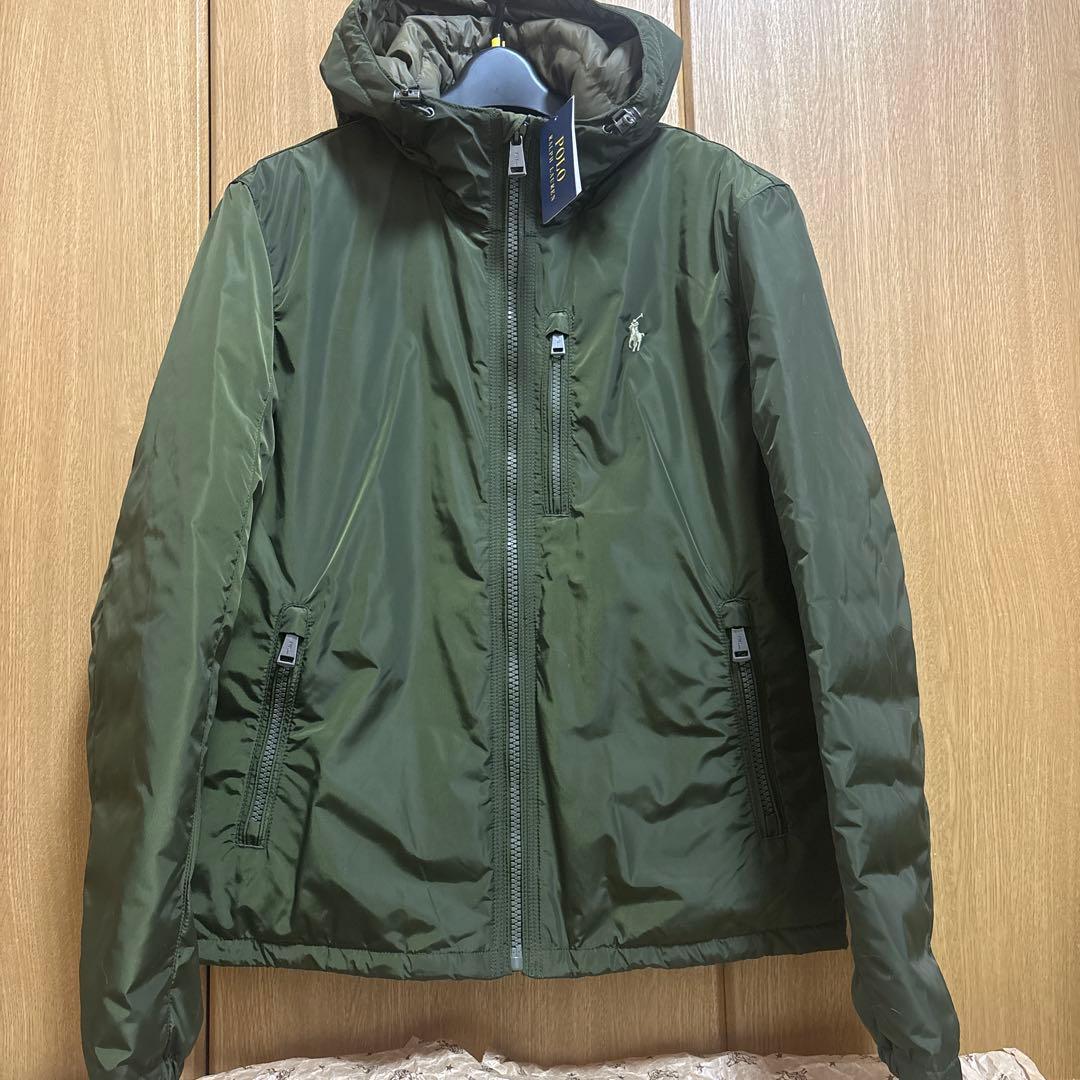 新品タグ付】ラルフローレン ダウンジャケット オリーブ（日本M相当