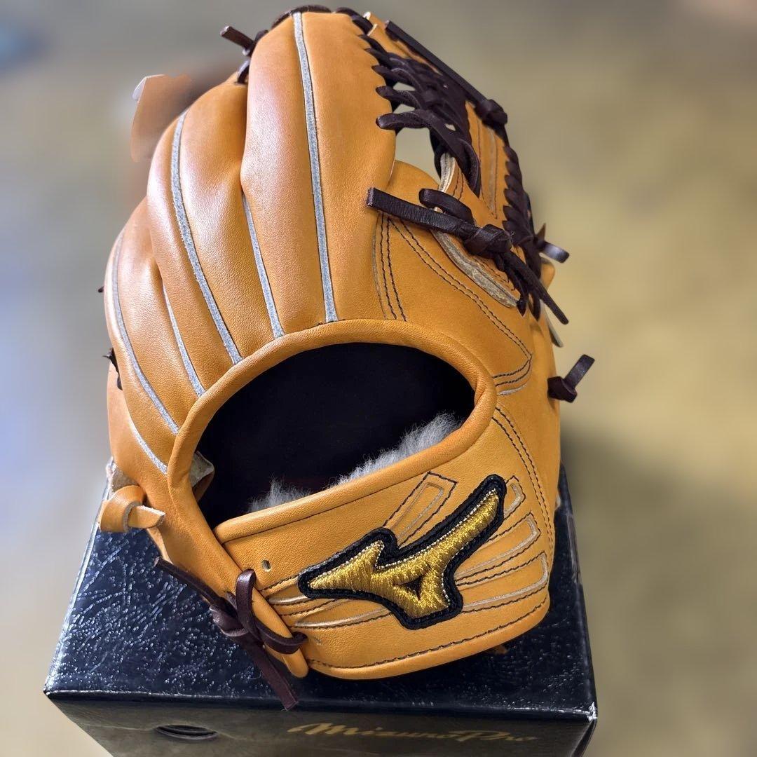 新品未使用タグ付きMizuno Pro 硬式野球グローブ オレンジ右利き内野手用 美品】Mizuno Pro 硬式 外野手用グローブ 硬式グローブ ミズノプロ 外