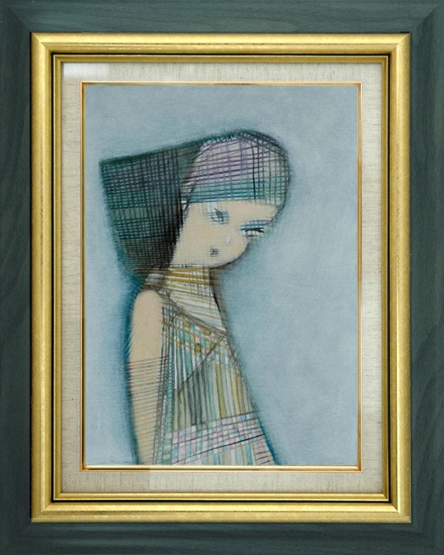 油絵 菅家令子 絵 絵画 インテリア F4-071312 人物 女性像 - メルカリ