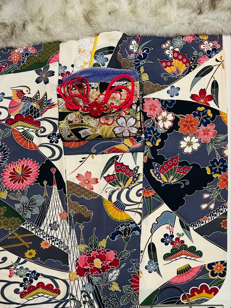 最高級本振袖京紅型巨匠宮崎良次先生作品 24点完全フルセット