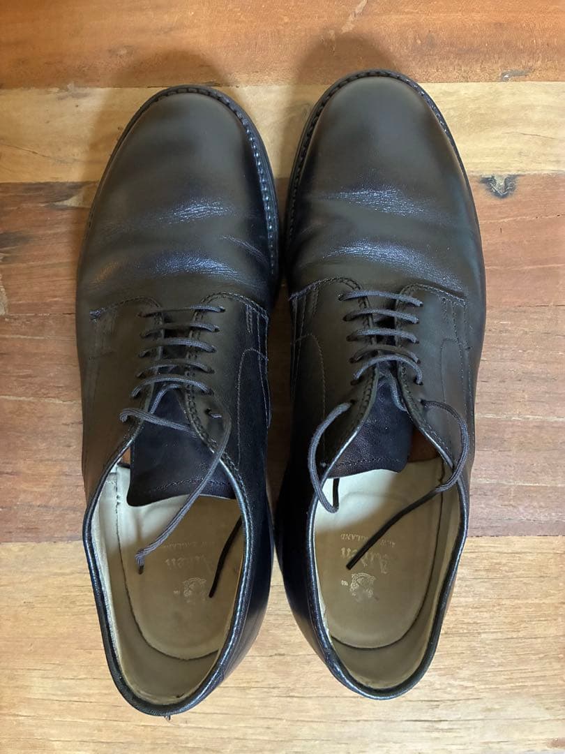 【6.5D】オールデン プレントゥー 53547 黒 カーフ ドレスラバーソール