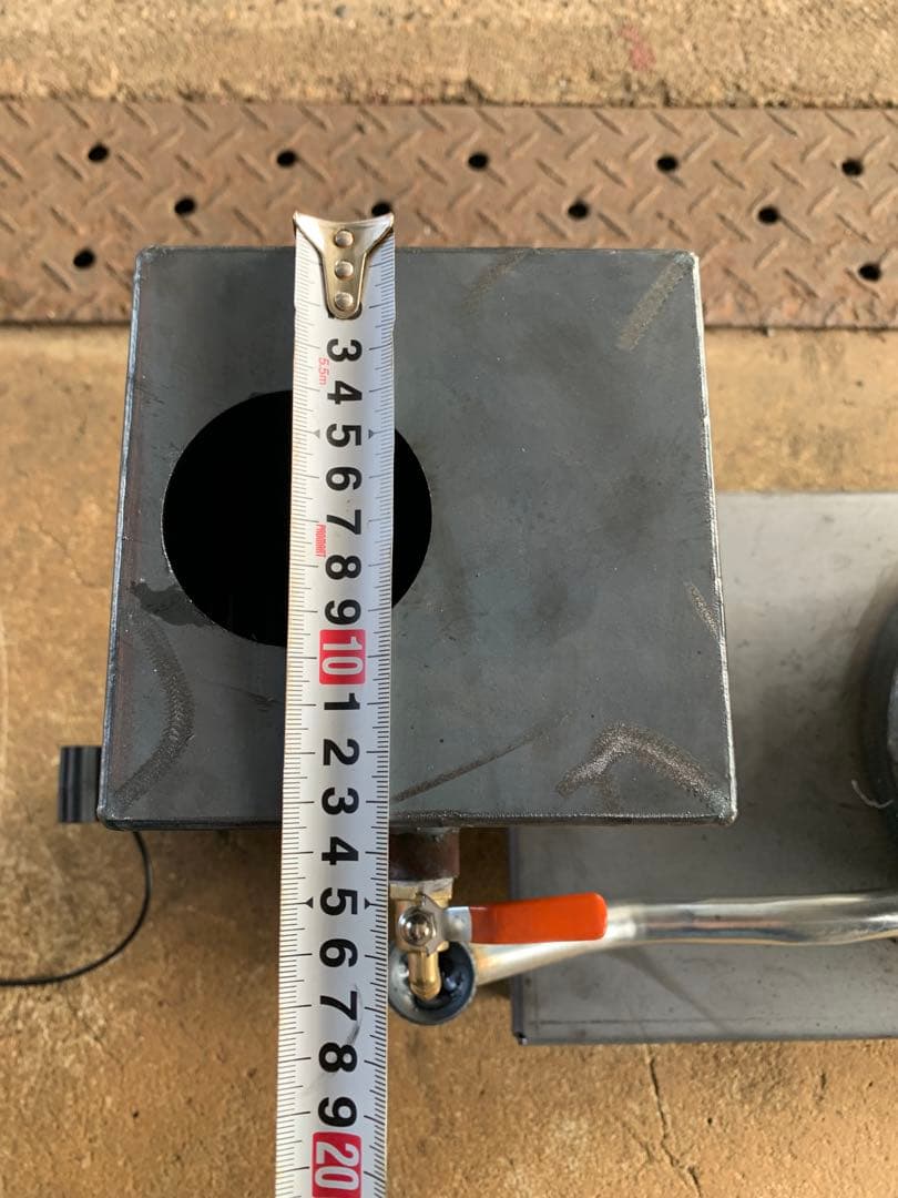 廃油ストーブ 煙突アダプタ付き 耐熱塗装 80mm、100mm煙突使えます