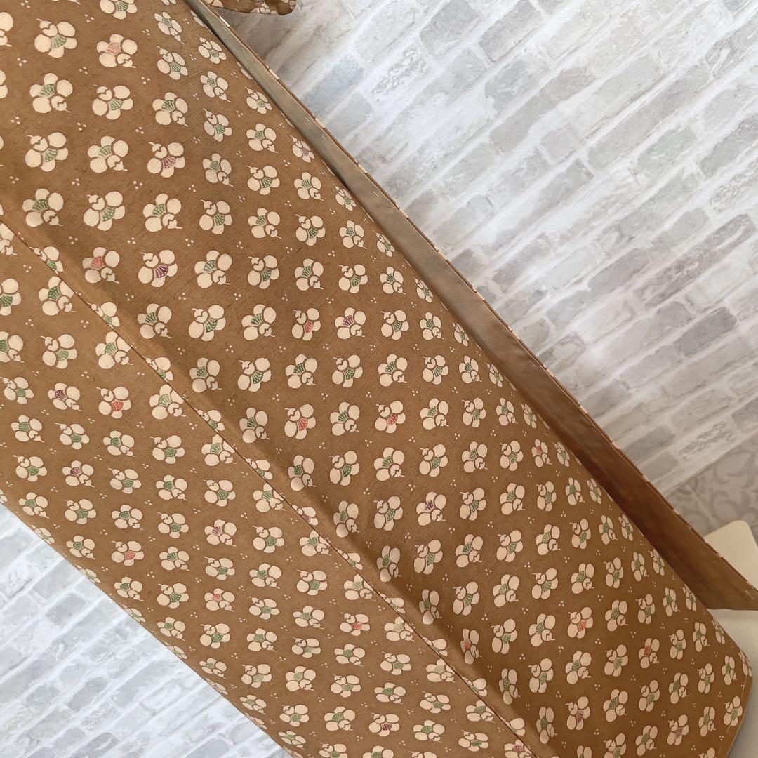 紬　フルセット　横見梅　小梅　小紋　かわいい　バチ衿　着物　H6