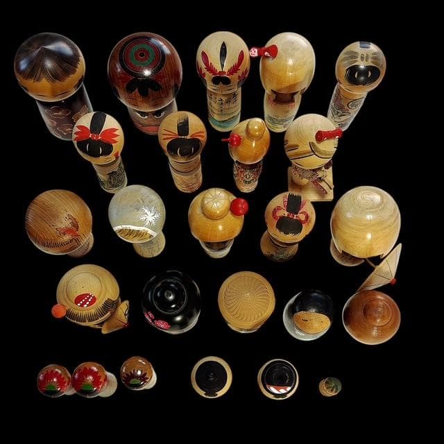 【日本伝統】こけし 小中サイズ 5.5～19.5cm おまとめ【25体セット】