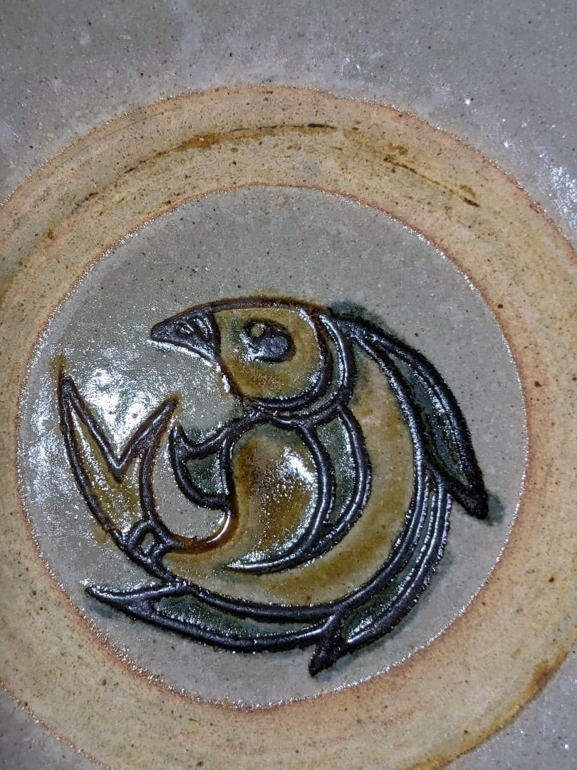 ⭐民藝 用の美！希少 昭和時代初期 琉球 沖縄 壺屋焼 魚紋