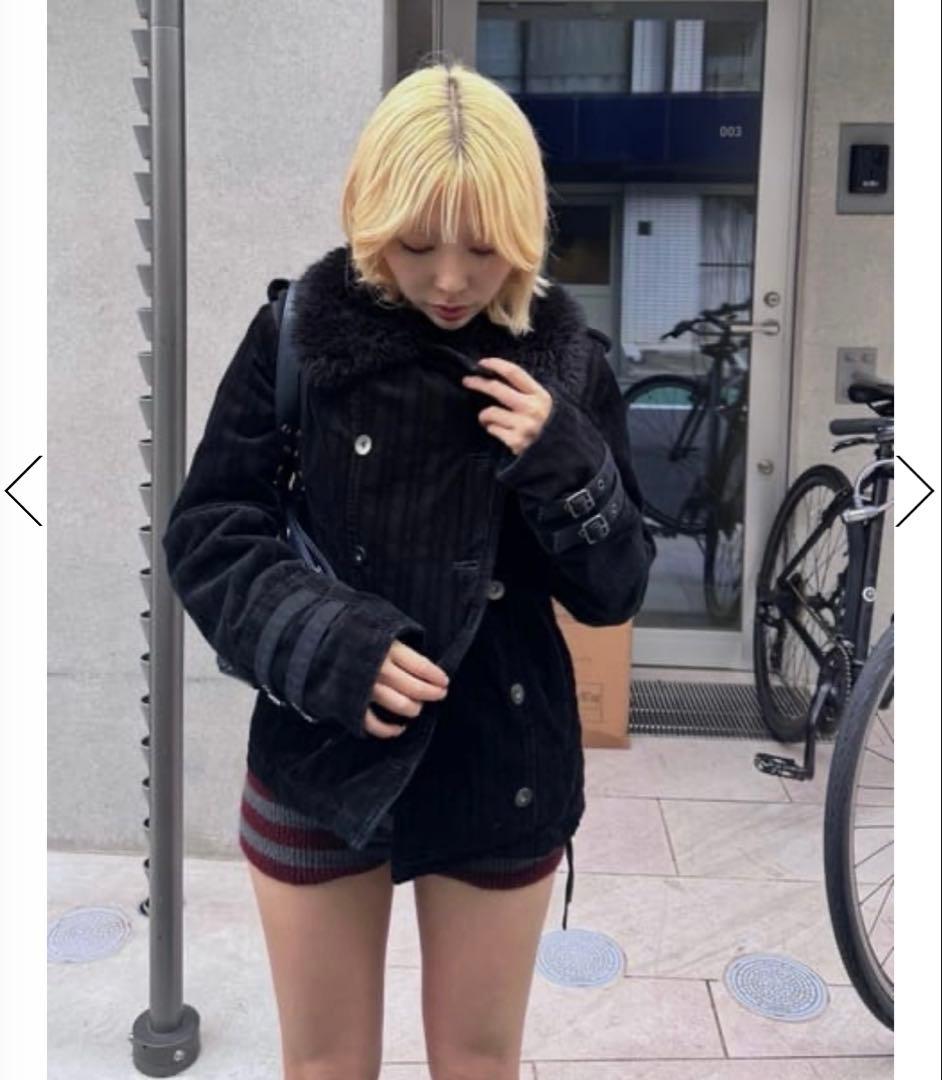 lagua gem CORDUROY BOA ジャケット ラグアジェム ブラック - メルカリ