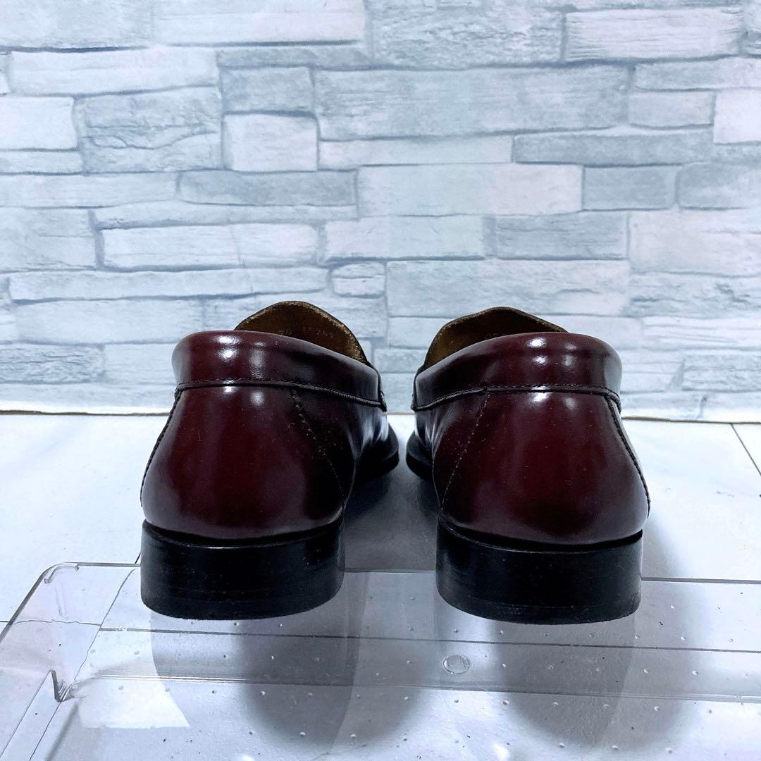 G.H.BASS ローファー LOGAN 革靴 本革 バーガンディ 25 7