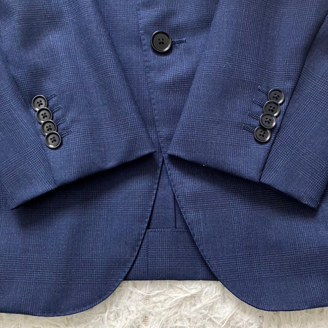 《極美品早い者勝ち》グリーンレーベルリラクシングスーツセットアップネイビー