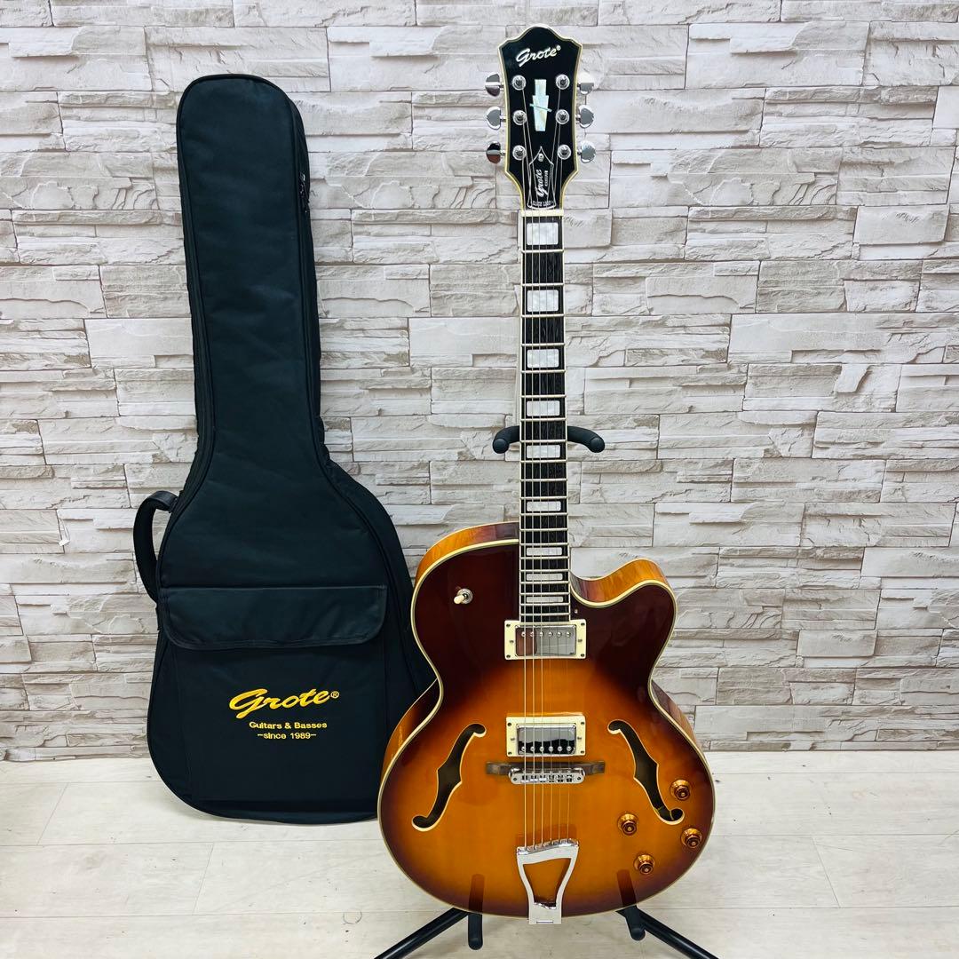 美品 Grote グロート フルホロウボディ エレキギター フルアコ 美品 Grote グロート フルホロウボディ エレキギター フルアコ - メルカリ