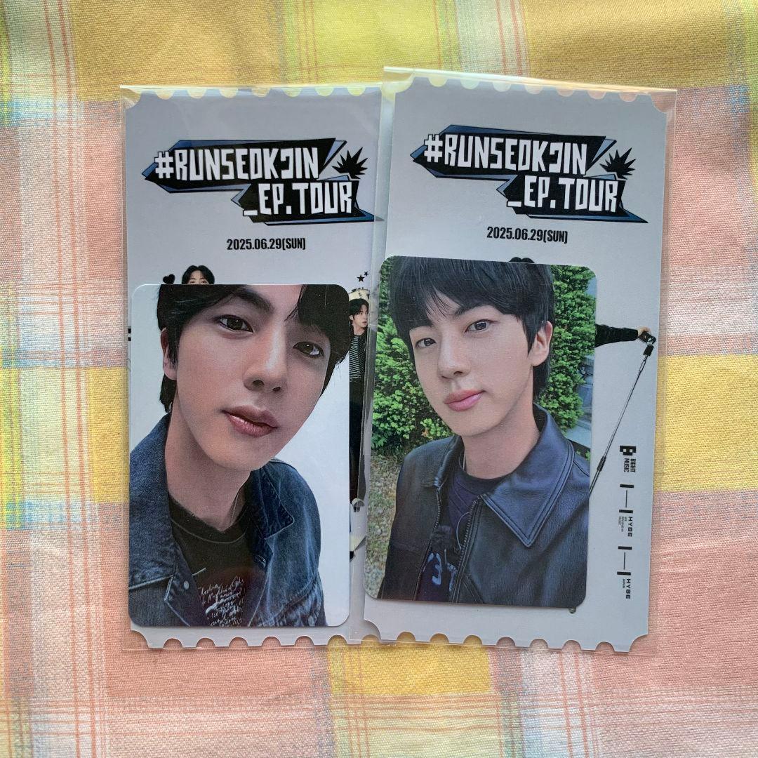 ジンRUNSEOKJIN_EP.TOUR in GOYANG 6/29トレカ2枚 JIN、待望の来日公演『#RUNSEOKJIN_EP.TOUR in JAPAN』詳細決定