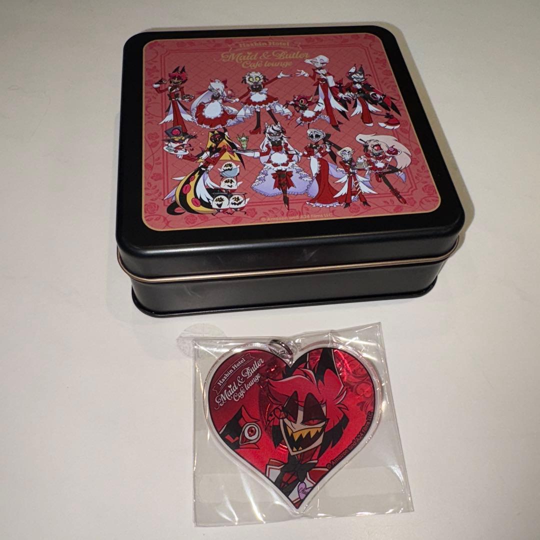 アニカフェ ハズビンホテル スクエア缶ケースA アクキー アラスター