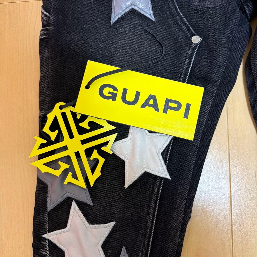 GUAPI 星型刺繍 フレアデニムパンツ 30 - メルカリ