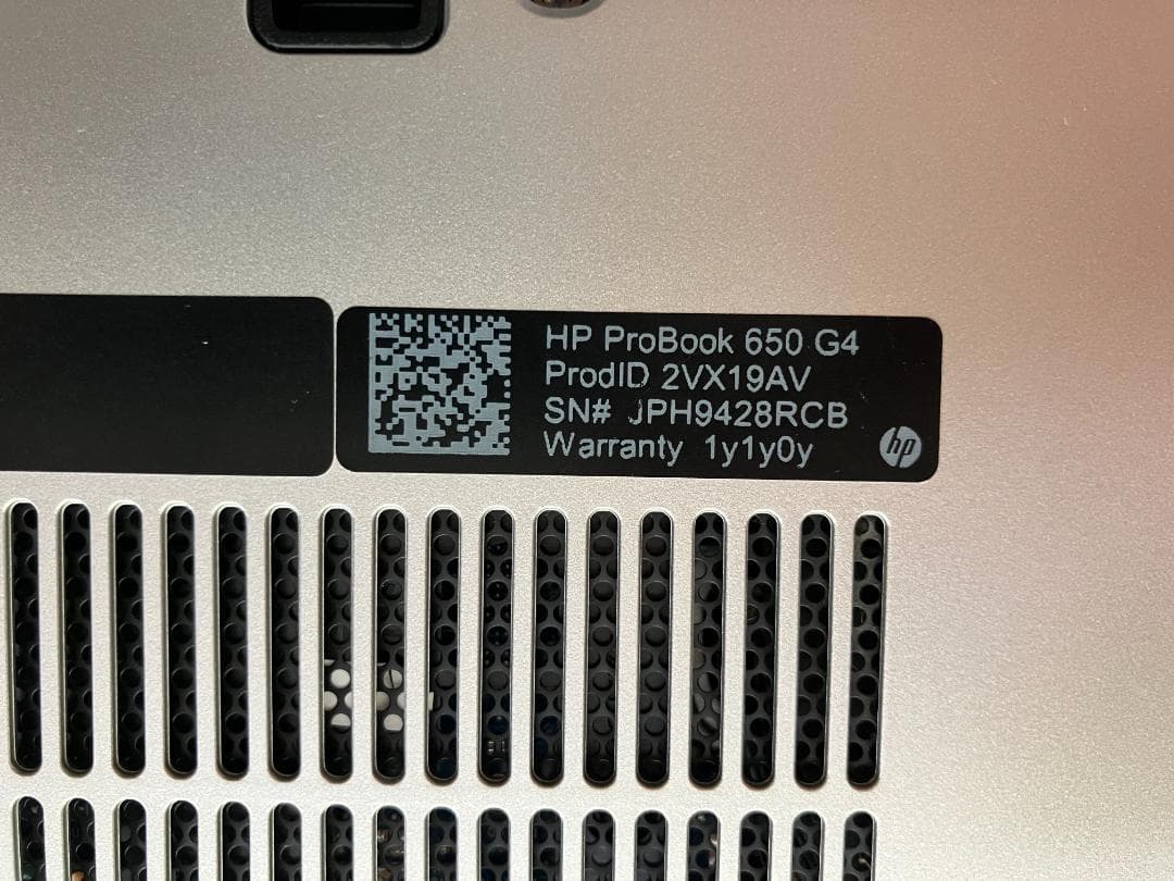 HP Probook 650 G4 Windows11 アップデート済み アップデート済み