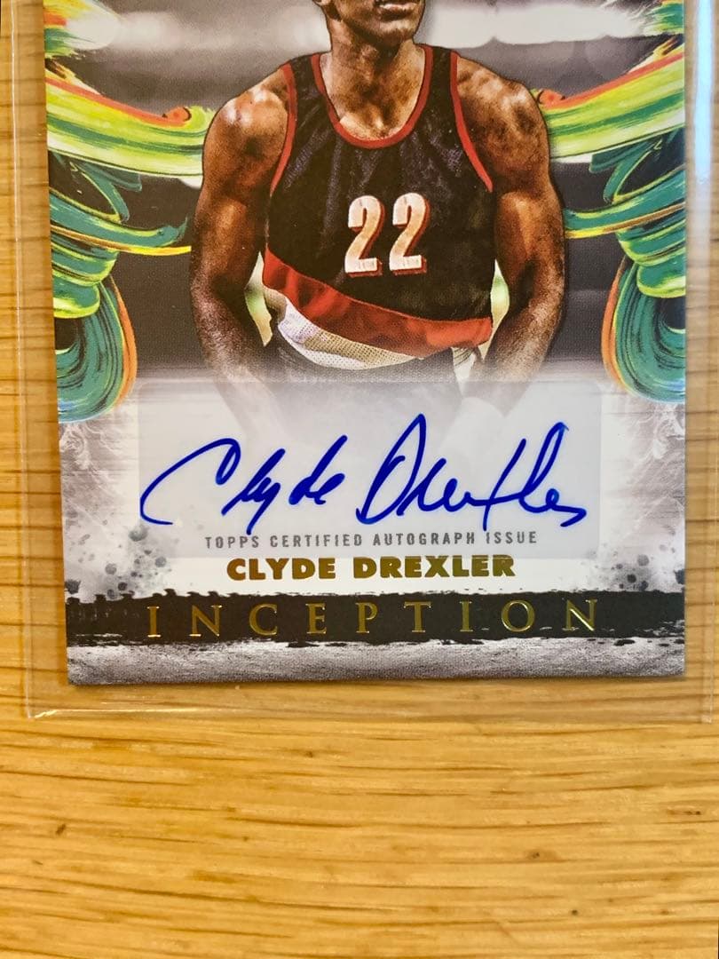 NBA PORブレイザーズ クライドドレクスラー auto 直筆サイン入りカード
