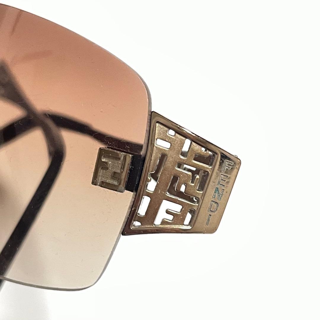 FENDI フェンディ ズッカ柄 ブラウン ゴールド サングラス - メルカリ