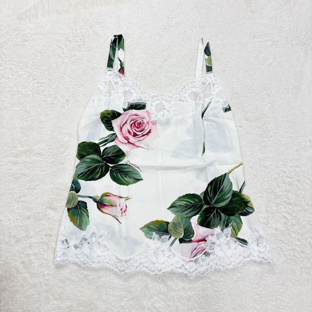 ドルチェアンドガッバーナ ローズ レース キャミソール 花柄 バラ