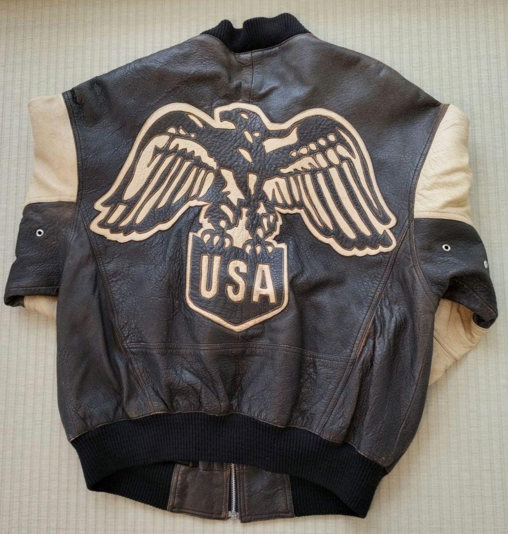 【レア物】NorthBeachLeather ノースビーチレザー　皮スタジャン レア物】NorthBeachLeather ノースビーチレザー 皮スタジャン - メルカリ