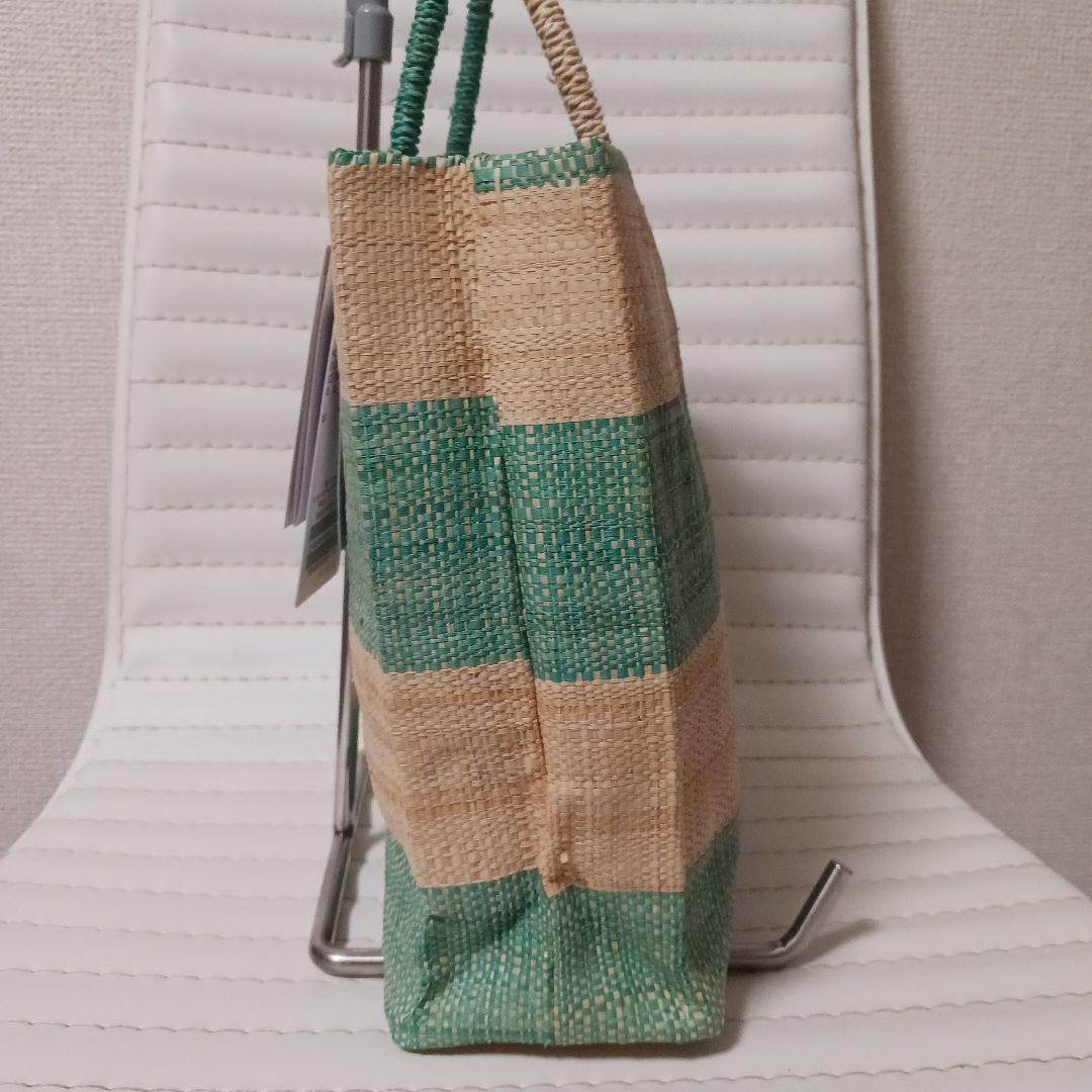 2273 agnes b. イエナマダガスカルトートバッグ ポーチ付 新品未使用