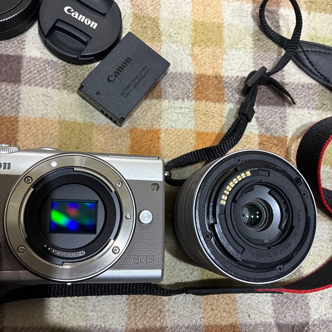 極美品 グレー Bluetooth搭載でスマホ転送 CANON EOS M100の通販はau