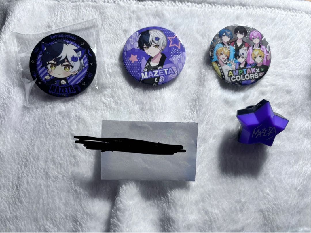 まぜ太 AMATAK COLORS 缶バッジリングライト アンプタックカラーズ