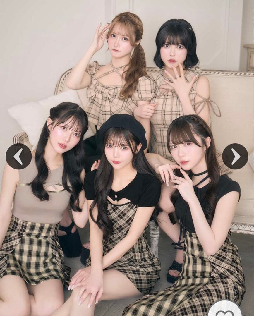 フロントオープンチェックミニワンピ - メルカリ