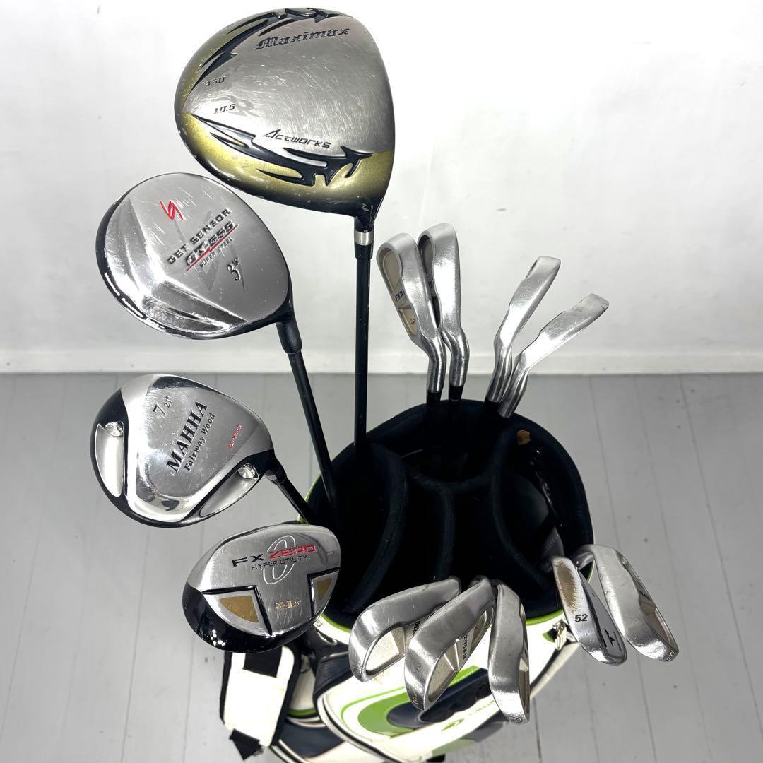 本格派 メンズゴルフクラブ 14本 フルセット ゴルフセット お試し