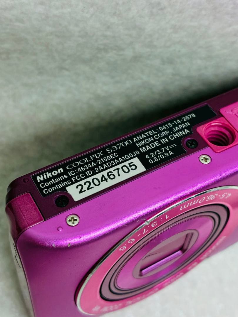 Nikon COOLPIX S3700 ニコン クールピクス Wi-Fi機能 - メルカリ