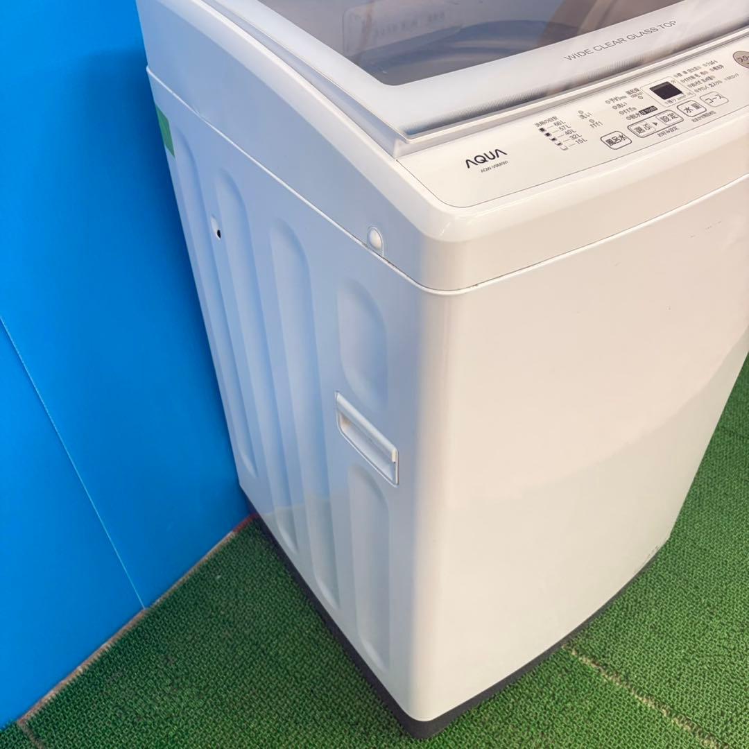 694 AQUA 洗濯機 9kg インバーター搭載 2022年製 冷蔵庫 保証込 - メルカリ