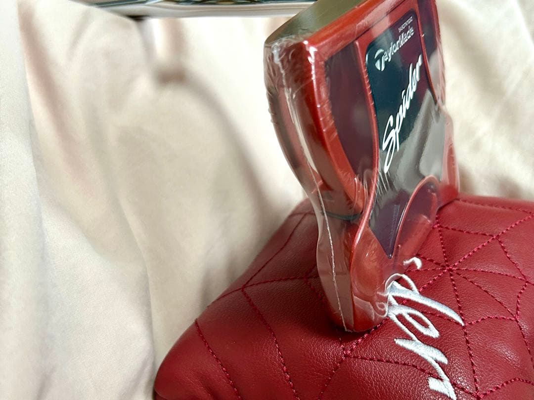 新品 スパイダー レッド パター ダブルベンド 34インチ カバー付き