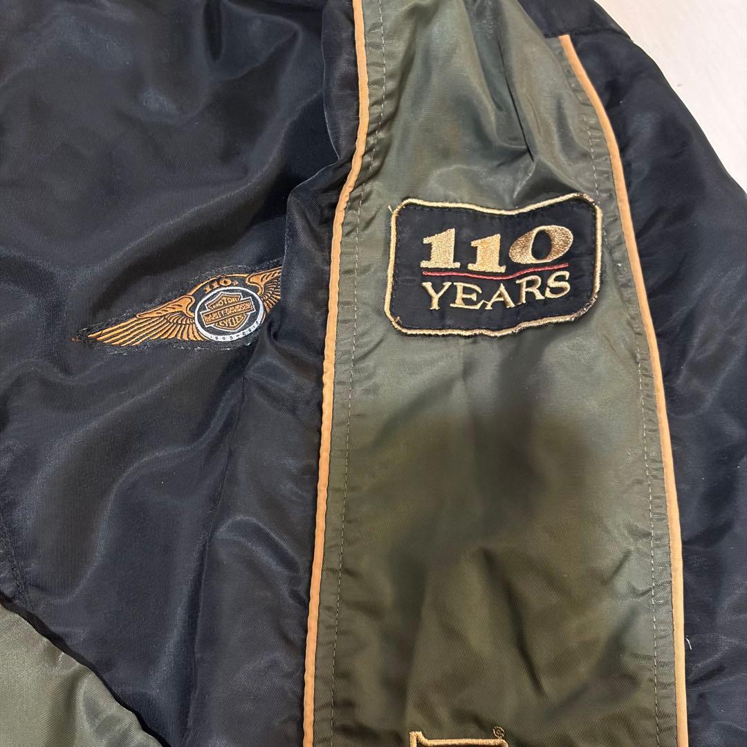 希少 110th《Harley-Davidson》ナイロンジャケット(XXL)黒