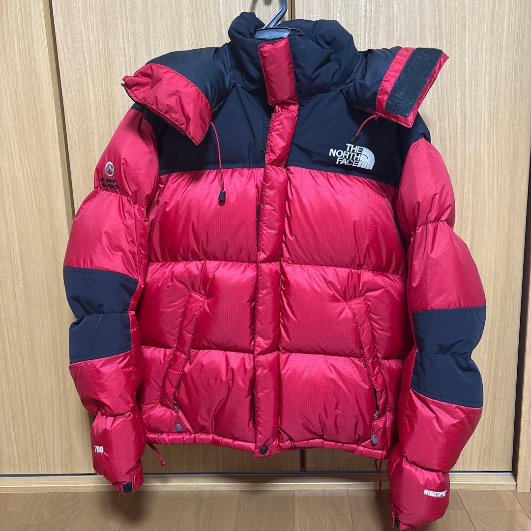 ノースフェイス ダウンジャケット S 赤 サミット - メルカリ
