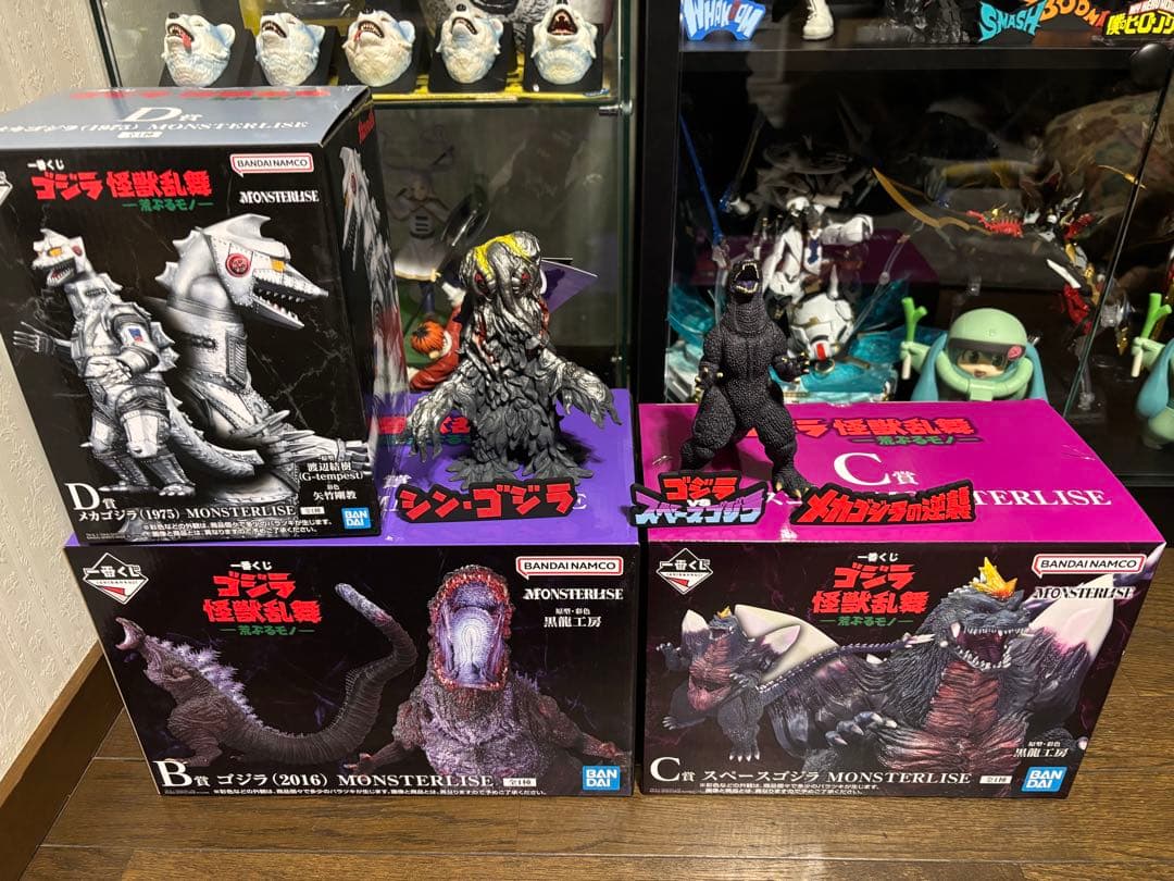 【開封品】　一番くじ ゴジラ 怪獣乱舞 -荒ぶるモノ- B賞 C賞 D賞