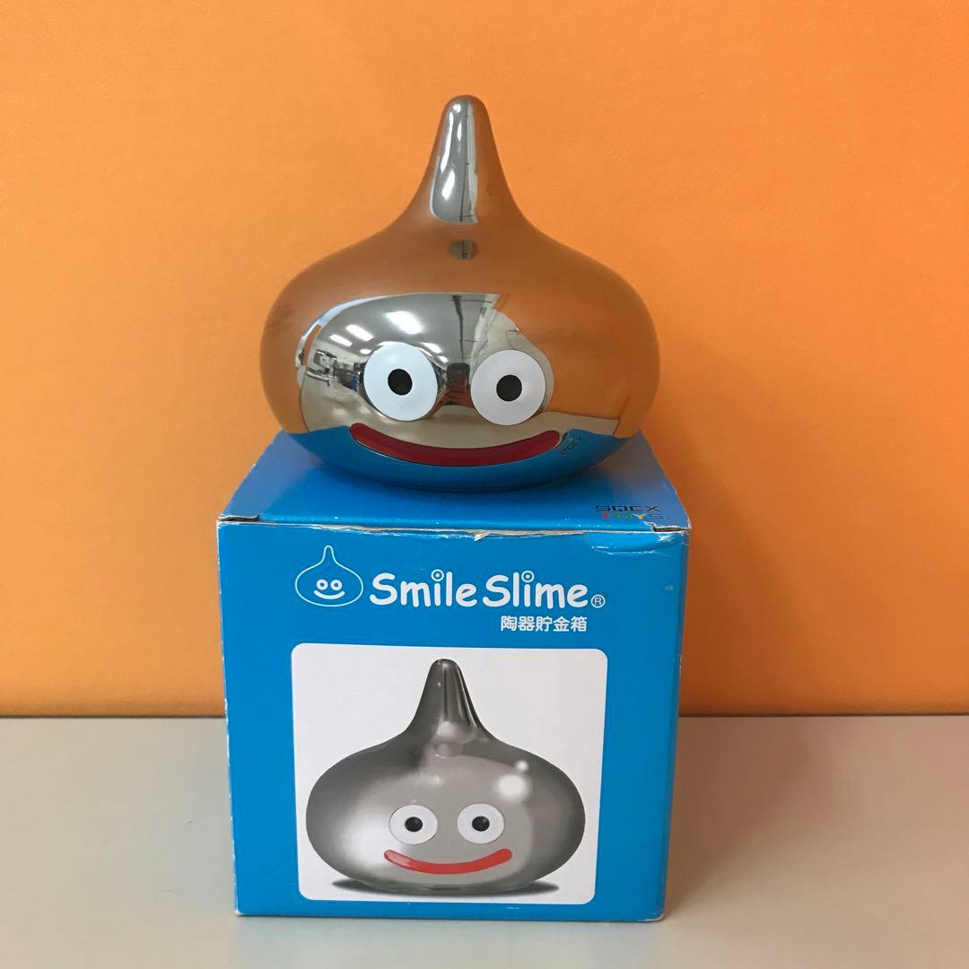 スマイルスライム 陶器貯金箱 メタルスライム - メルカリ