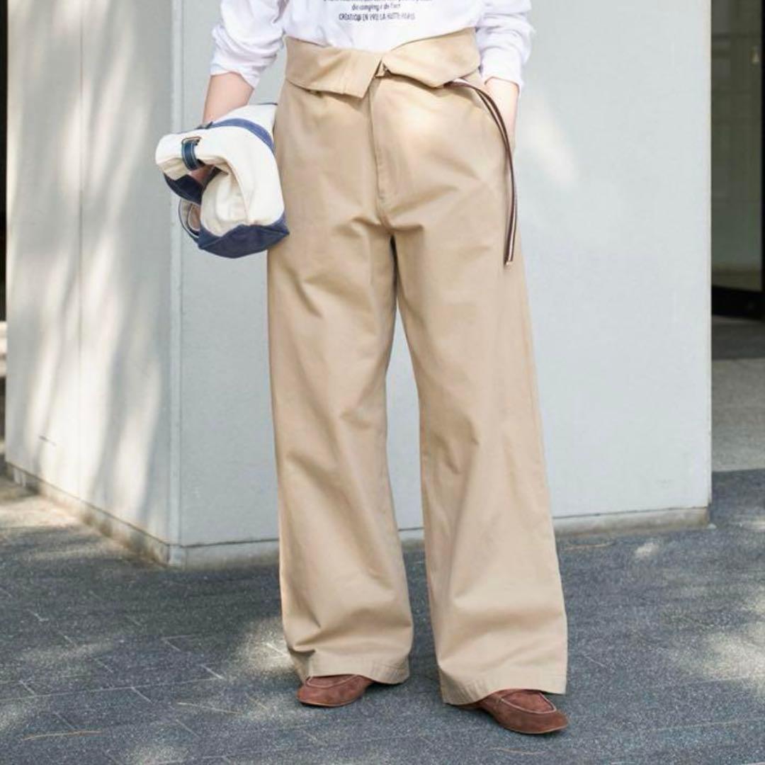 2025✨Higuchi*S2WAYハイウエストパンツ 38 今期 - メルカリ