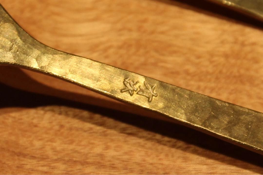 有次 真鍮 打ち出し スプーン4本セット - メルカリ