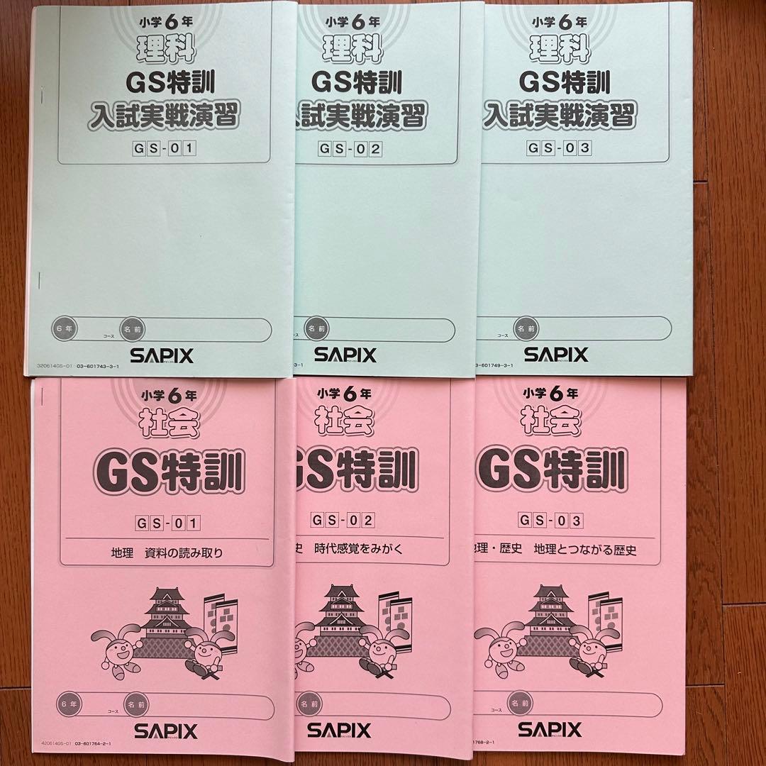 サピックス6年 GS特訓(GW講習) 未使用テキスト 4教科フルセット - メルカリ