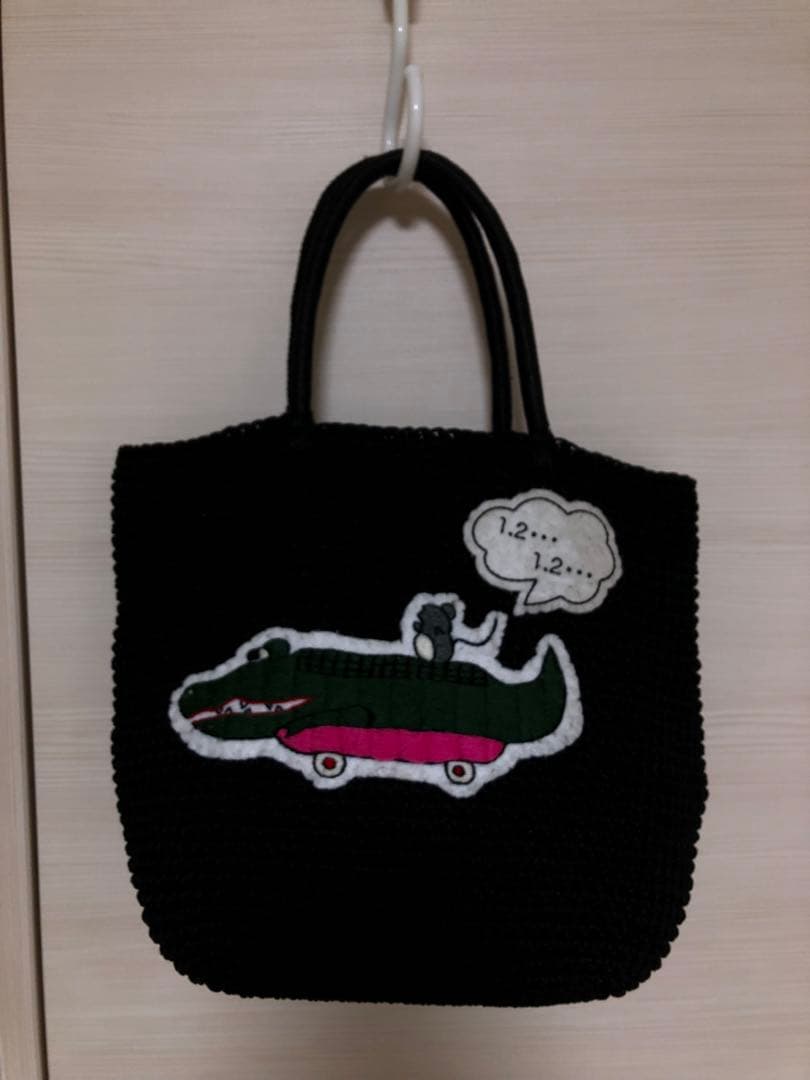 LUDLOW ラドロー トート コードバッグ ブラック黒28900円ワニ ✨最終