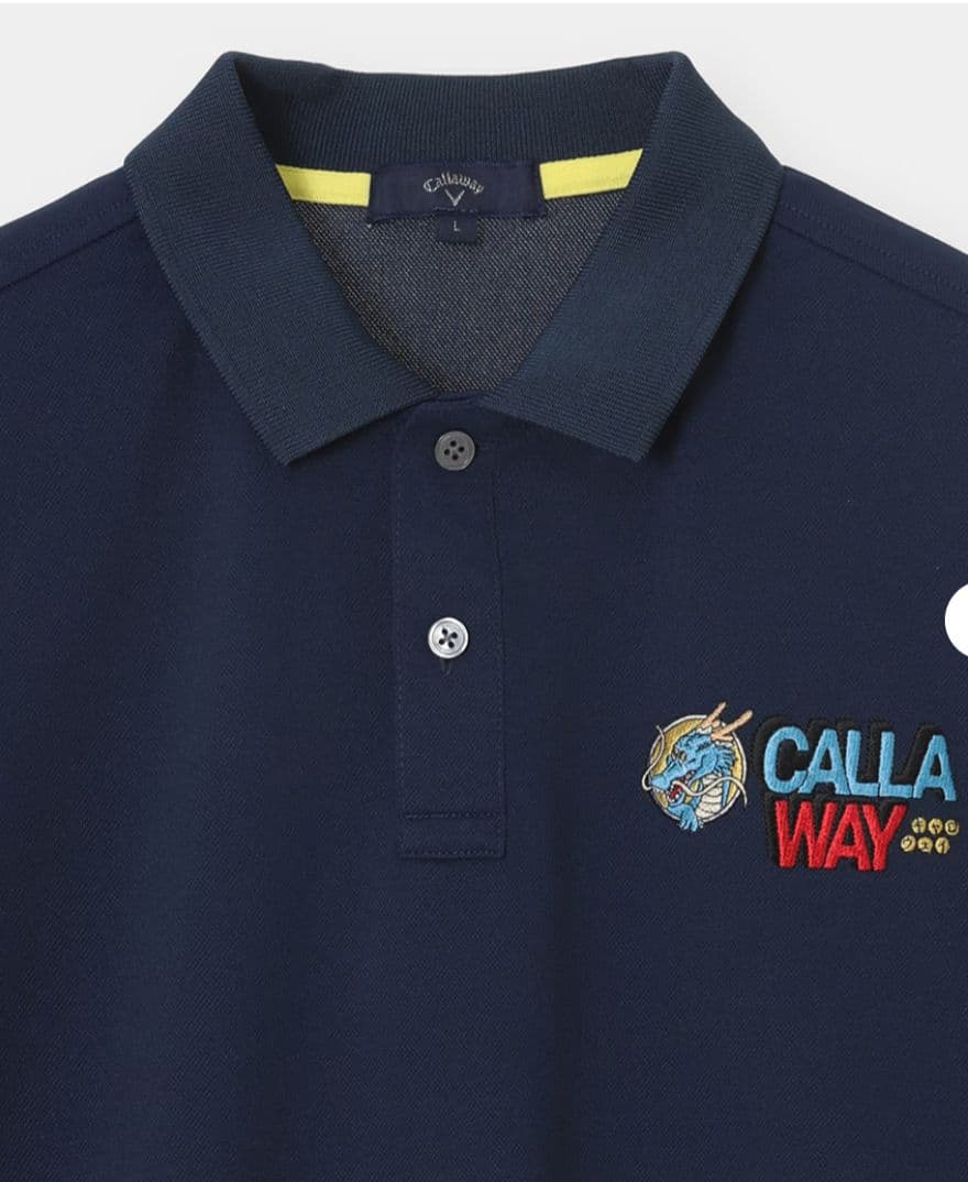 完売品】ドラゴンボール×キャロウェイ ポロシャツ/Lサイズ/ブラック