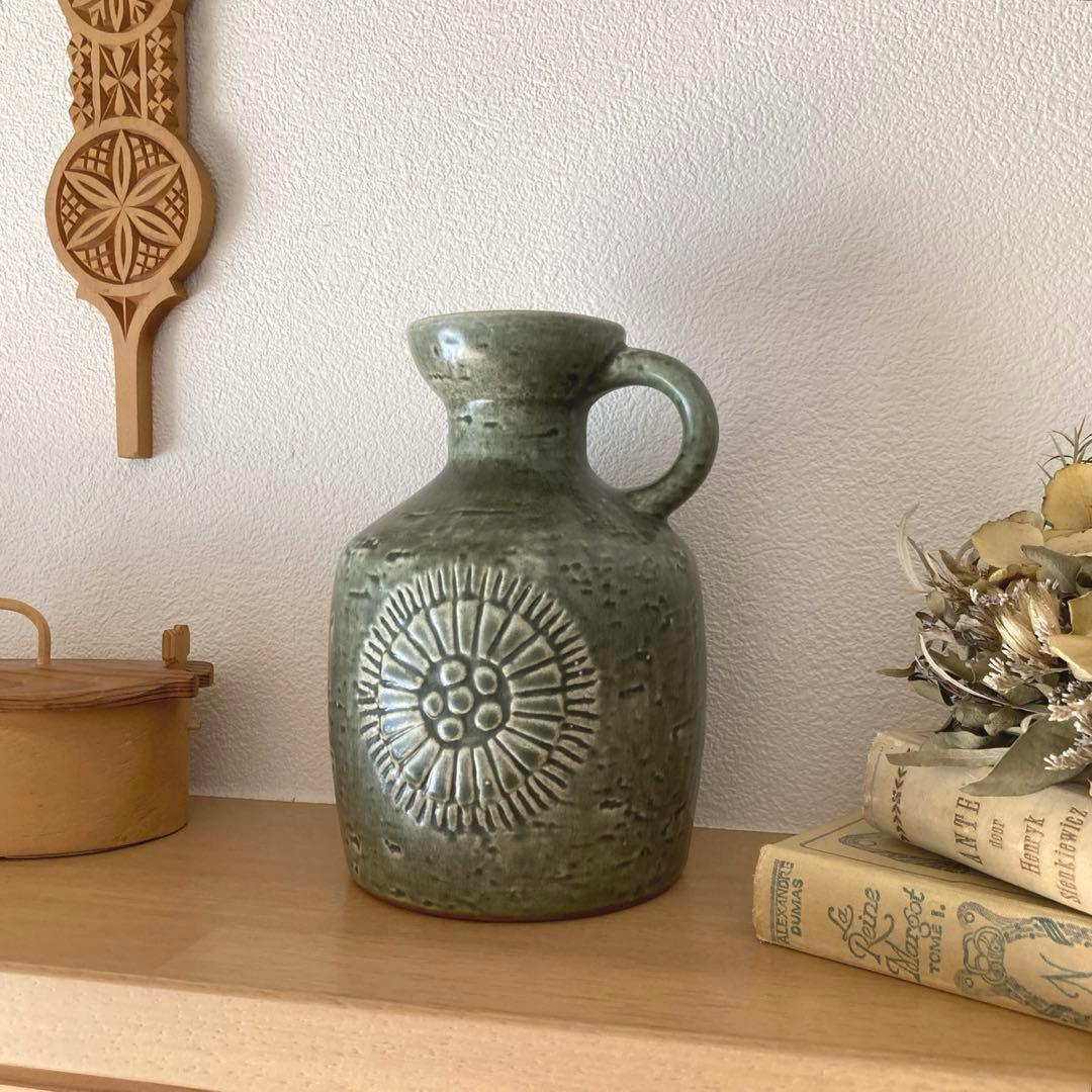 北欧ヴィンテージ　ロールストランド 陶器のフラワーベース/花器/花瓶/水差し 北欧ヴィンテージ Rorstrand Gunnar Nylund Zenit ロールストランド