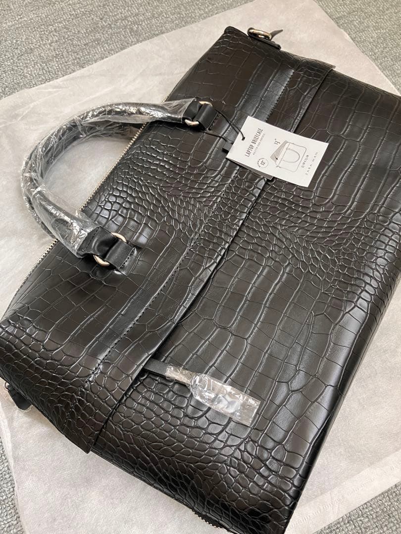 howerd様専用【新品未使用】ZARAクロコ柄ビジネスバッグリクルート