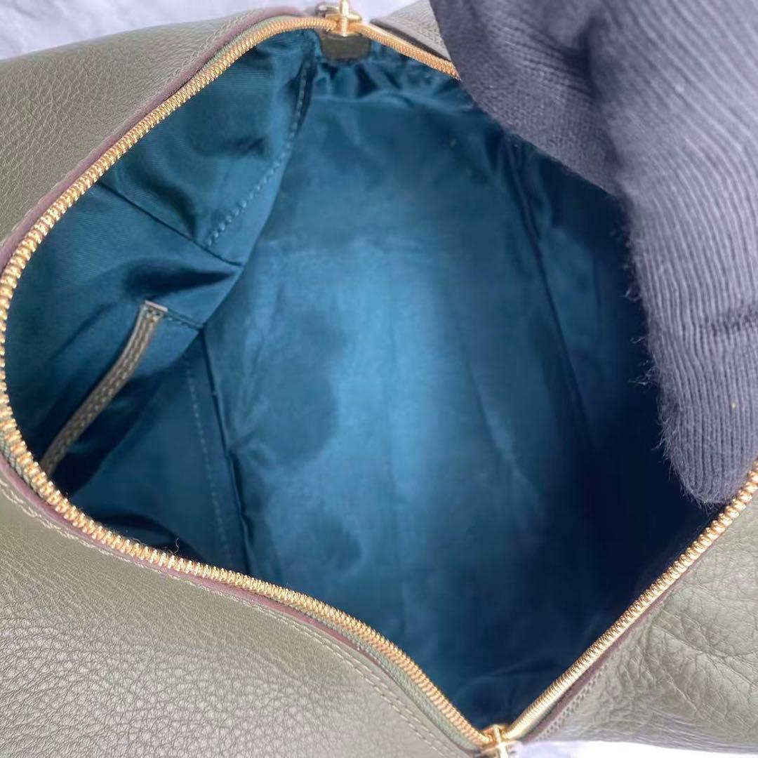 未使用級 土屋鞄 クラルテ ミニボストンバッグ 肩掛け 保存袋付き