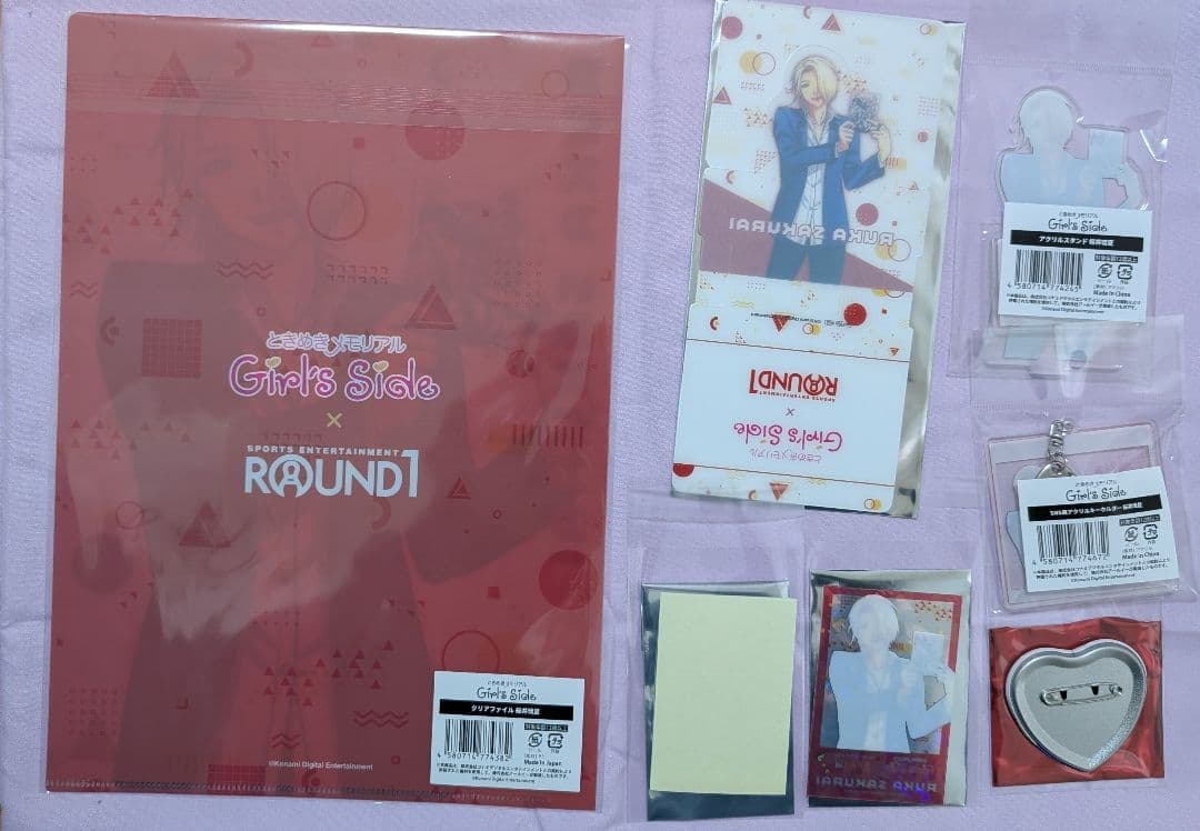 ときメモgs3桜井琉夏 アクスタ 缶バッジ ファイル キーホルダー他