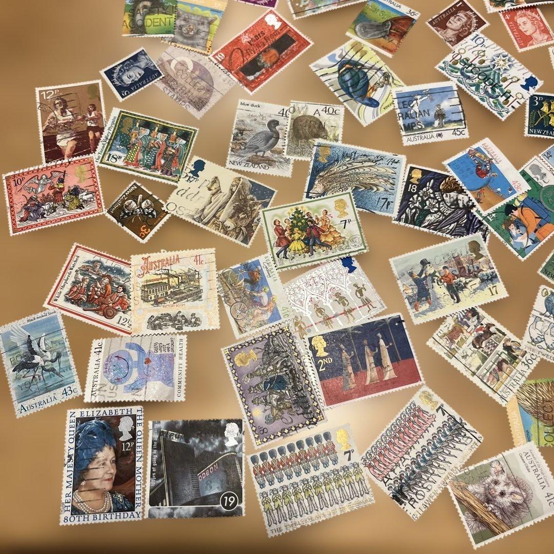 オーストラリア ニュージーランド 古切手 使用済 - メルカリ