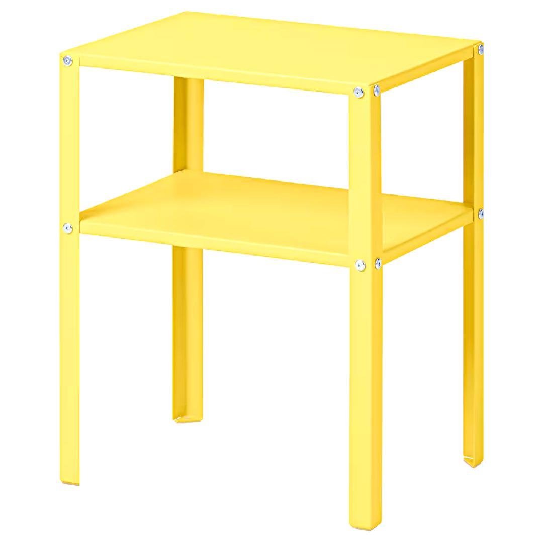 IKEA イケア サイドテーブル 黄色 イエロー - メルカリ