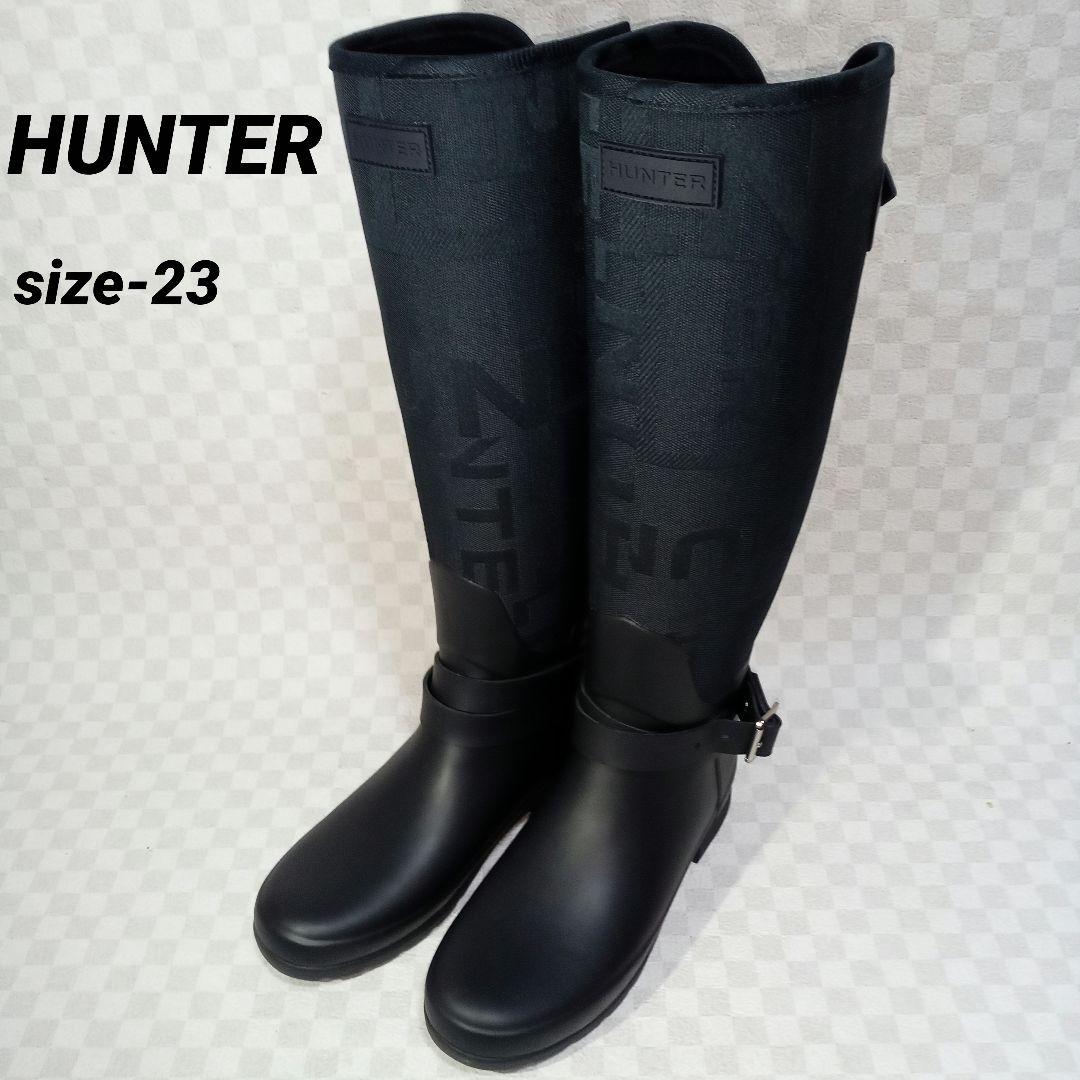 新品 HUNTER/ハンター リファインドジャガードトールブーツ 23cm 新品 HUNTER/ハンター リファインドジャガードトールブーツ 23cm