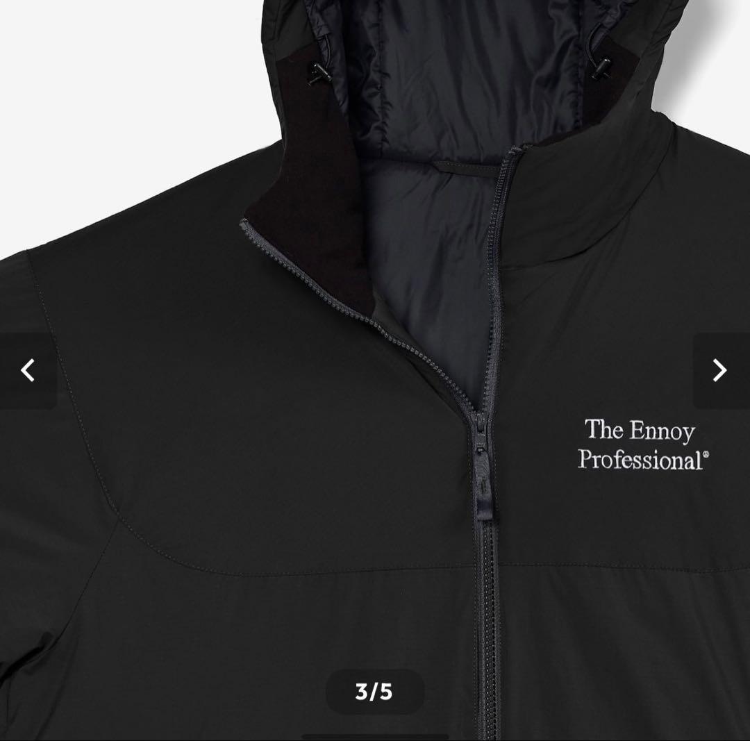 ENNOYとスタイリスト私物 PADDED NYLON HOODIE BLACK - メルカリ