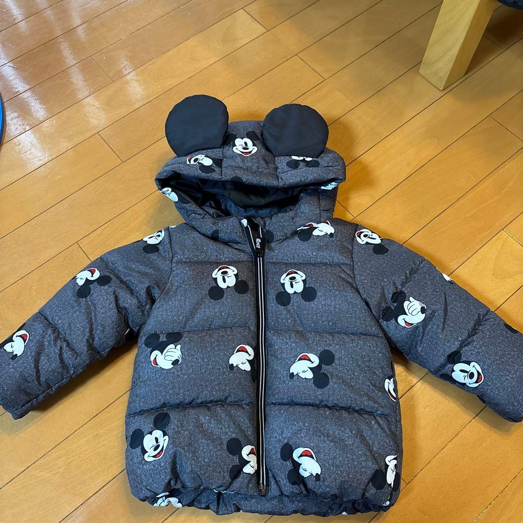 HM ミッキーマウス柄 アウター 12-18M ダウンジャケット - メルカリ