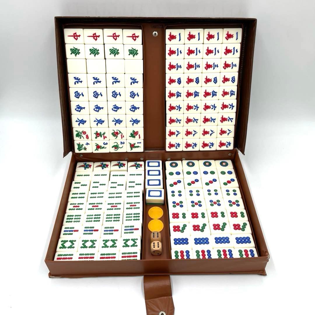 希少 7.5分麻雀牌 中国麻雀牌 デカ牌 ジャンボ牌 クリア グリーン ラメ