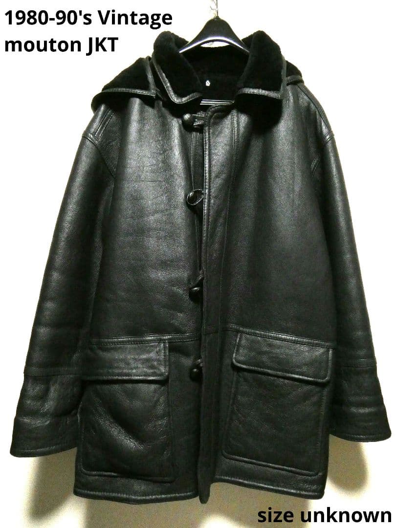 ヴィンテージ！超絶人気カラーブラック！リアルムートンダッフル